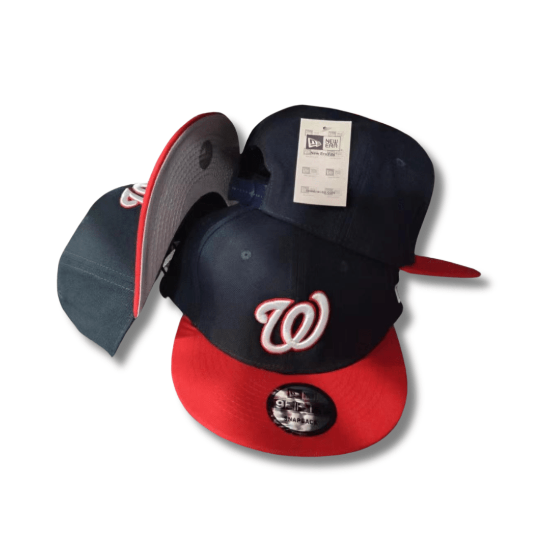 Washington Nationals New Era 9FIFTY Navy Blue and Red Snapback Cap