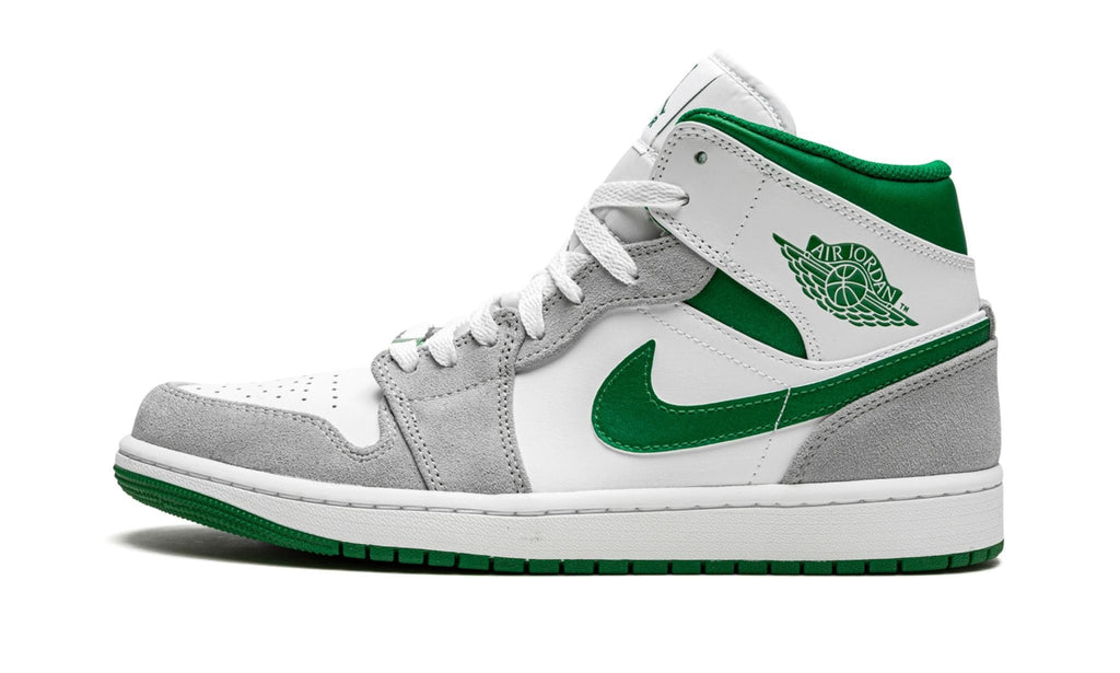 Air Jordan 1 MID SE "Grey / Pine Green / White" Sneakers