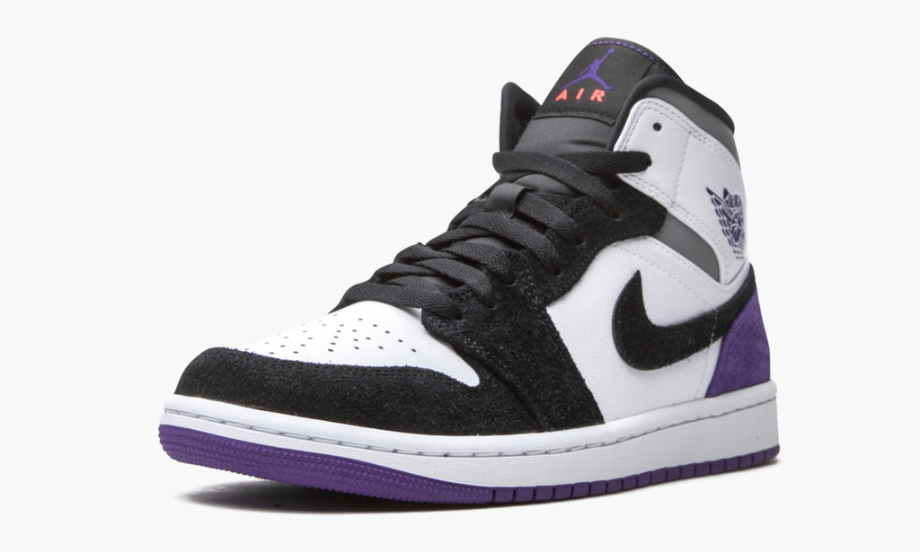 Air Jordan 1 Mid SE Court Purple Suede Sneakers