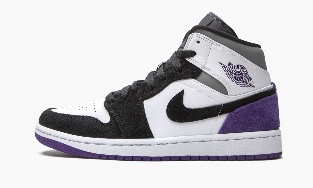 Air Jordan 1 Mid SE Court Purple Suede Sneakers
