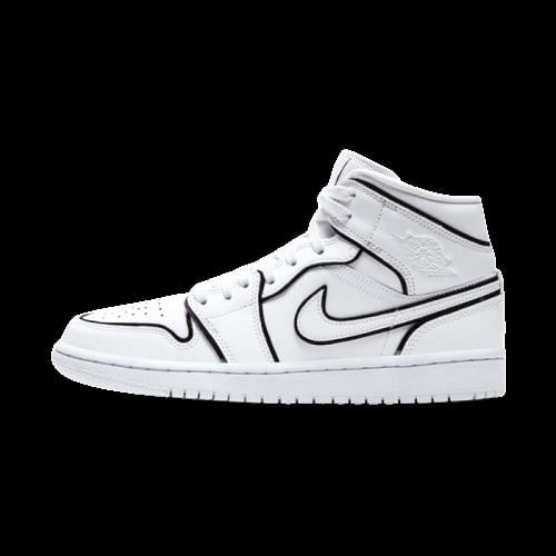 Air Jordan 1 Mid SE Iridescent Trim Sneakers