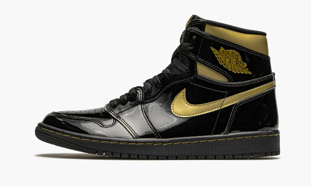 Air Jordan 1 Retro High OG "Black Metallic Gold" Sneakers
