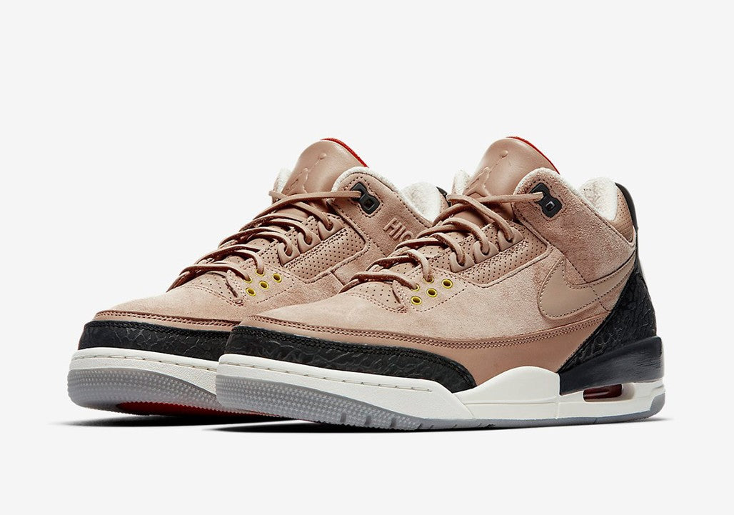 Air Jordan 3 JTH Bio Beige Suede Sneakers