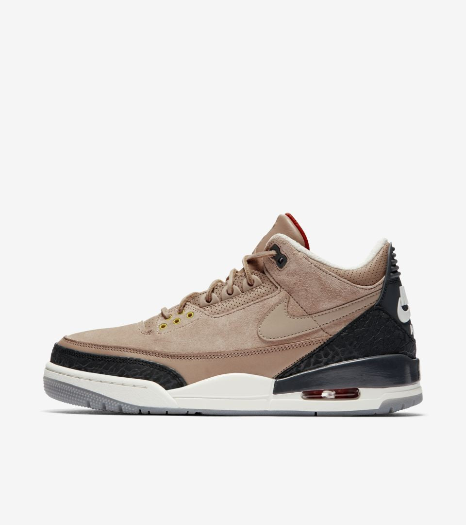Air Jordan 3 JTH Bio Beige Suede Sneakers