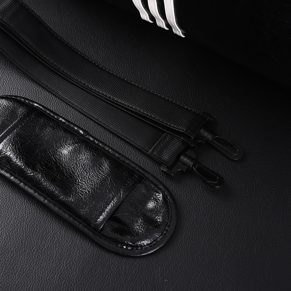 Balenciaga x adidas Large Duffel Travel Bag - Black & Green with Trefoil Logo and Triple Stripes