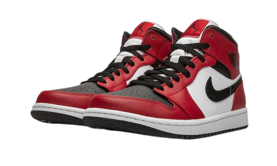 Jordan 1 Mid Chicago Black Toe 554724 Sneakers