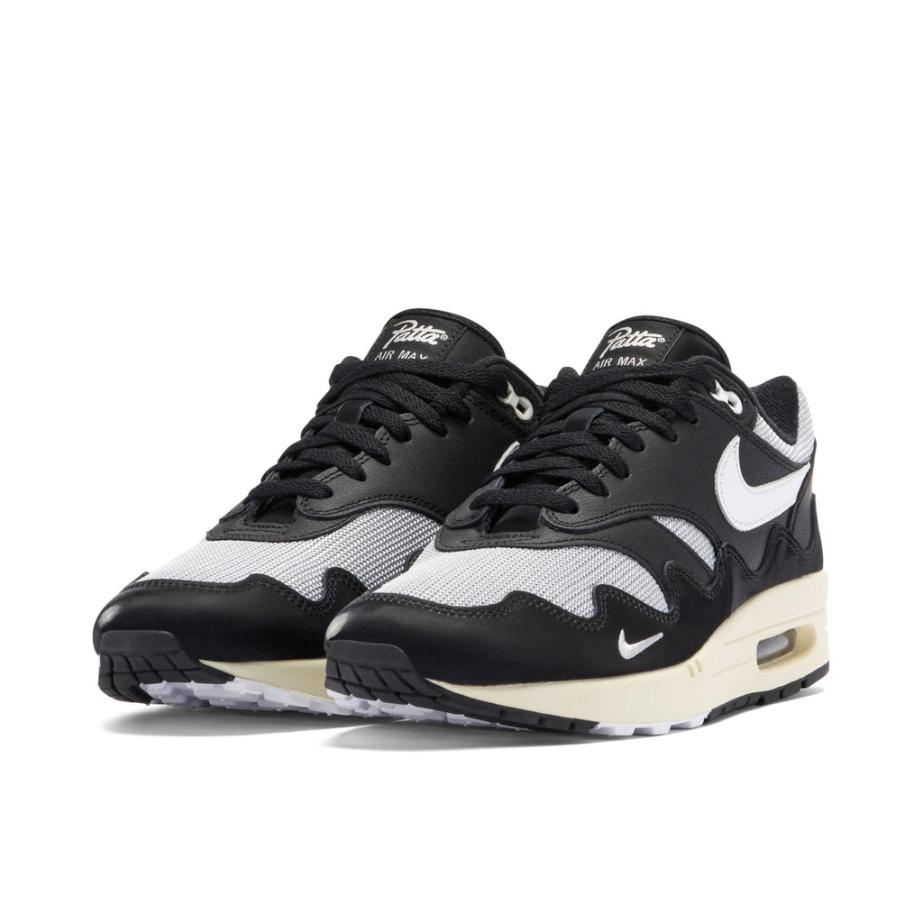 Patta x Nike Air Max 1 Black White (With Bracelet) Sneakers
