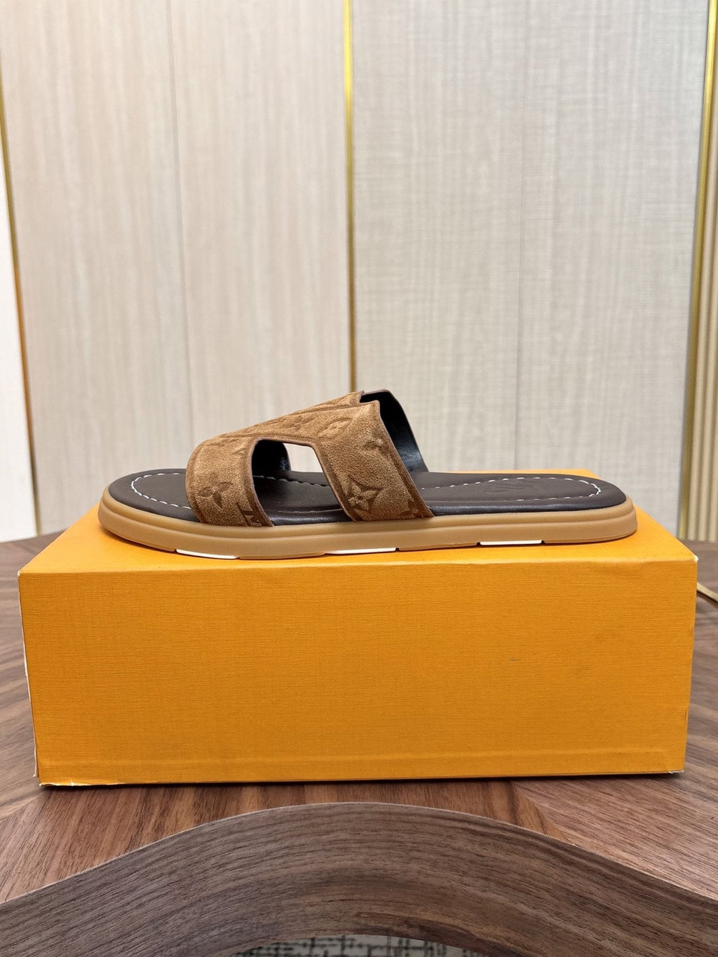 Louis Vuitton Monogram Slide Sandals — side