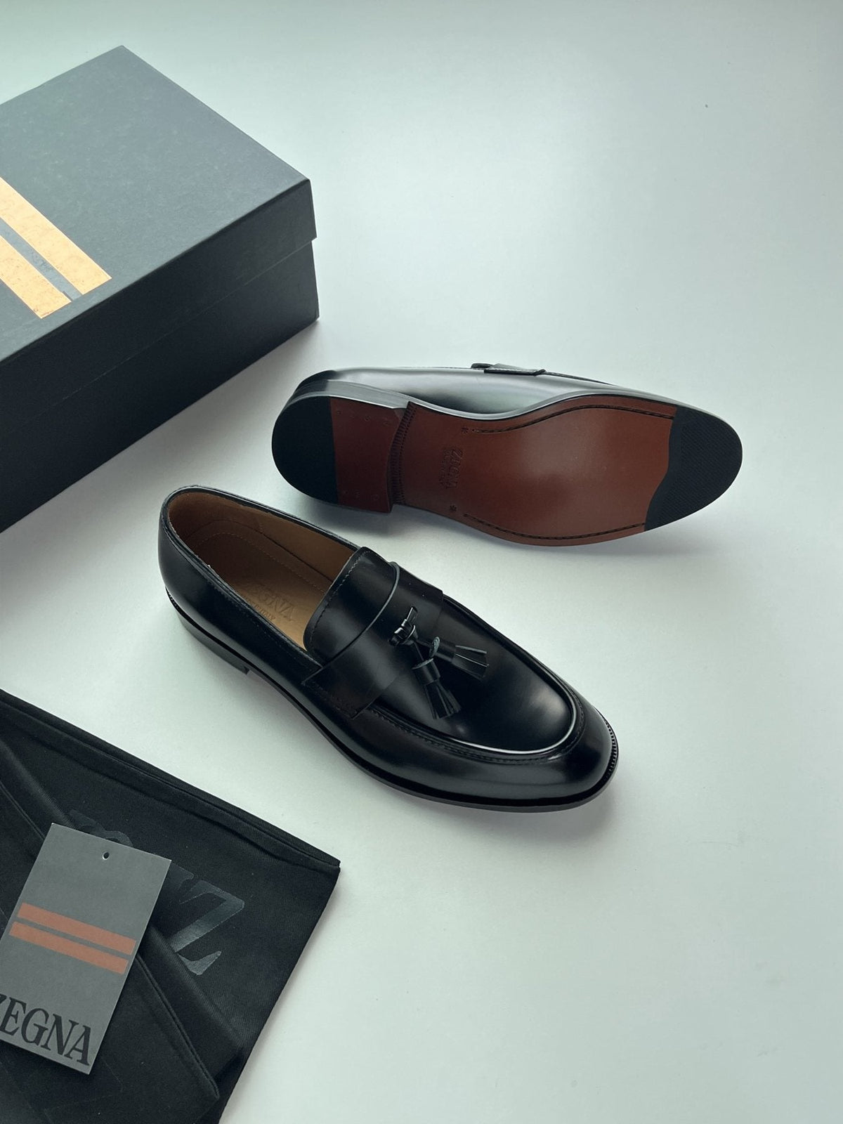 ZEGNA Tassel Loafers — front
