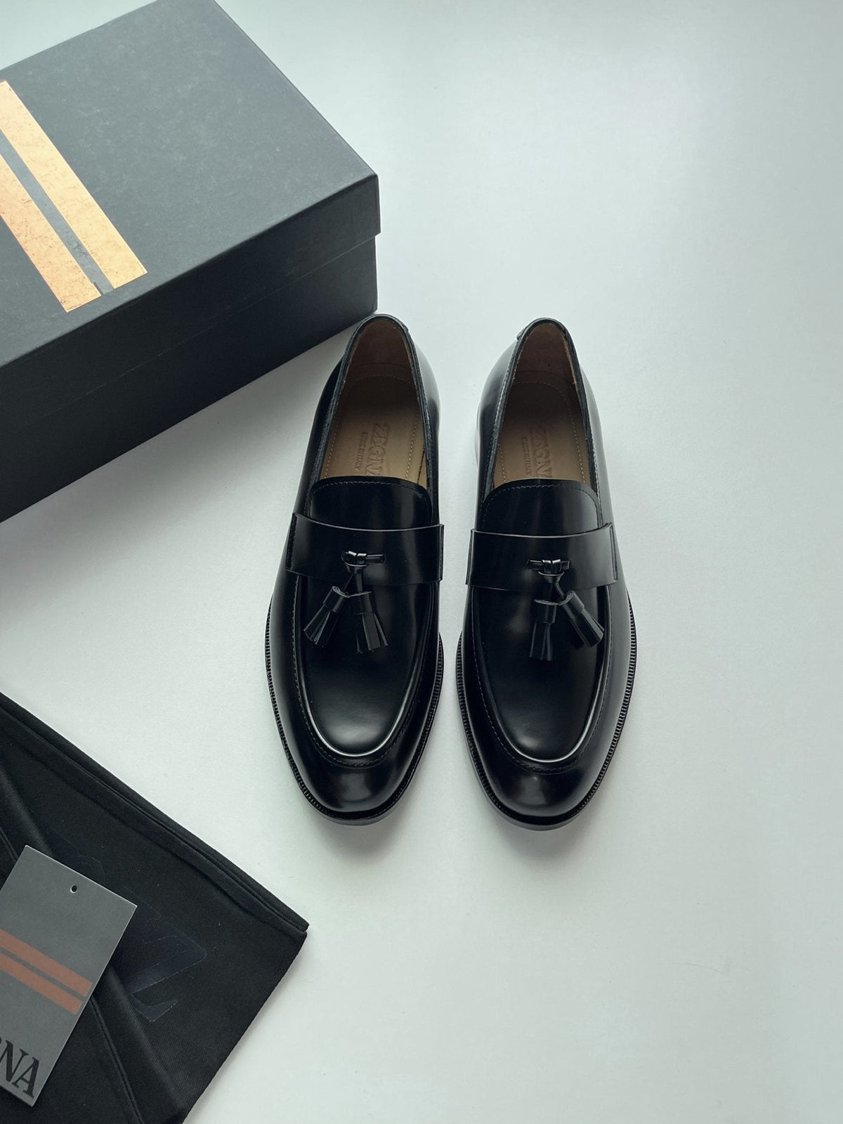 ZEGNA Tassel Loafers — front