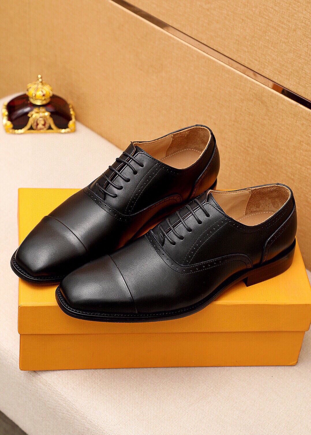 Louis Vuitton Cap-Toe Oxford Dress Shoes — front